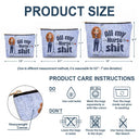 Nurse, Gift For Yourself, Gift For Women, Gift For Men, Happy - All My Nurse Sh*t - Personalized Cosmetic Bag
