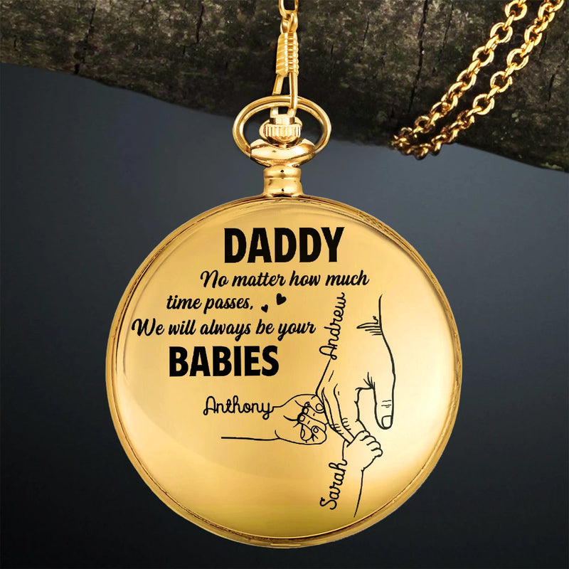 Always Be Your Little Girl - Personalized Pocket Watch
