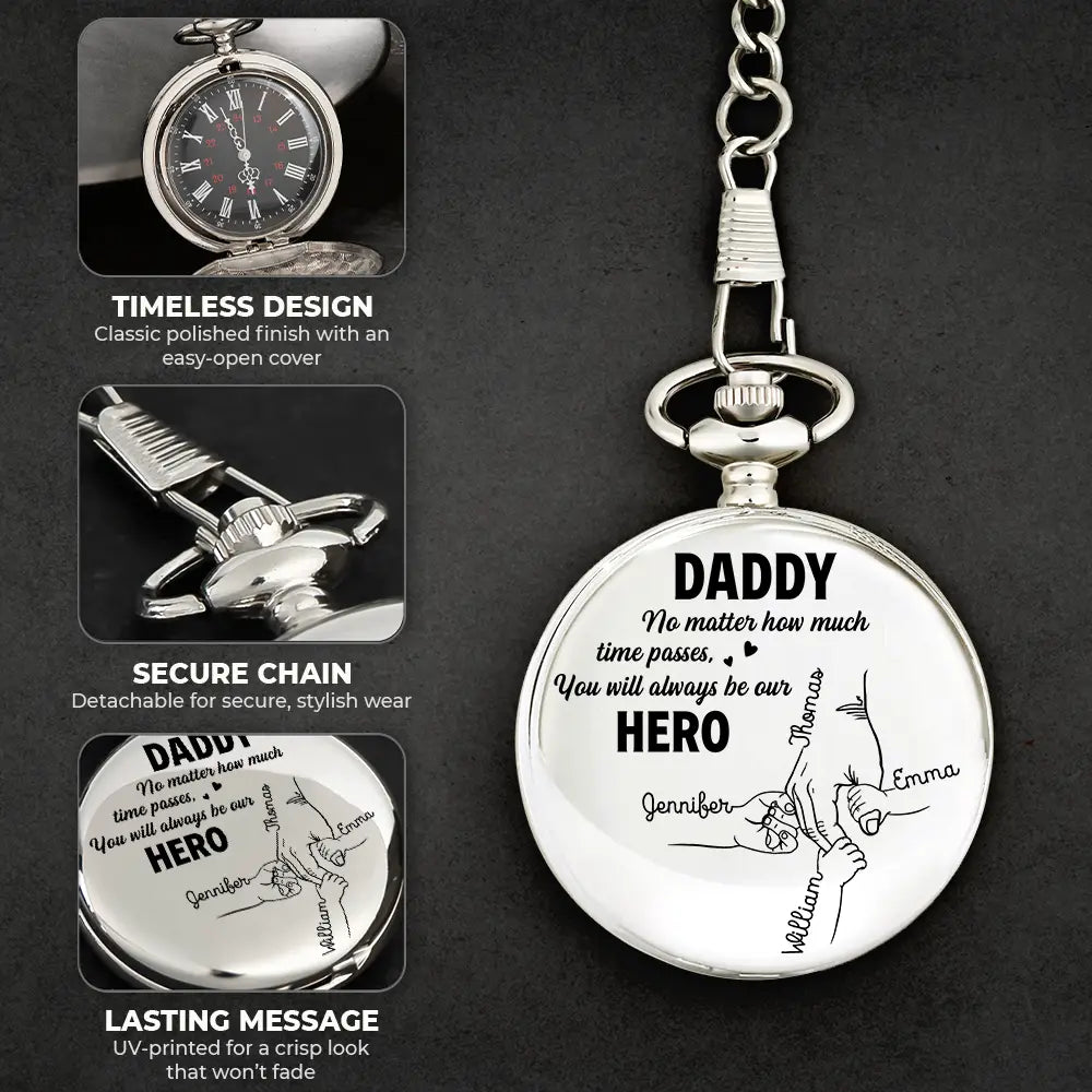 Always Be Your Little Girl - Personalized Pocket Watch