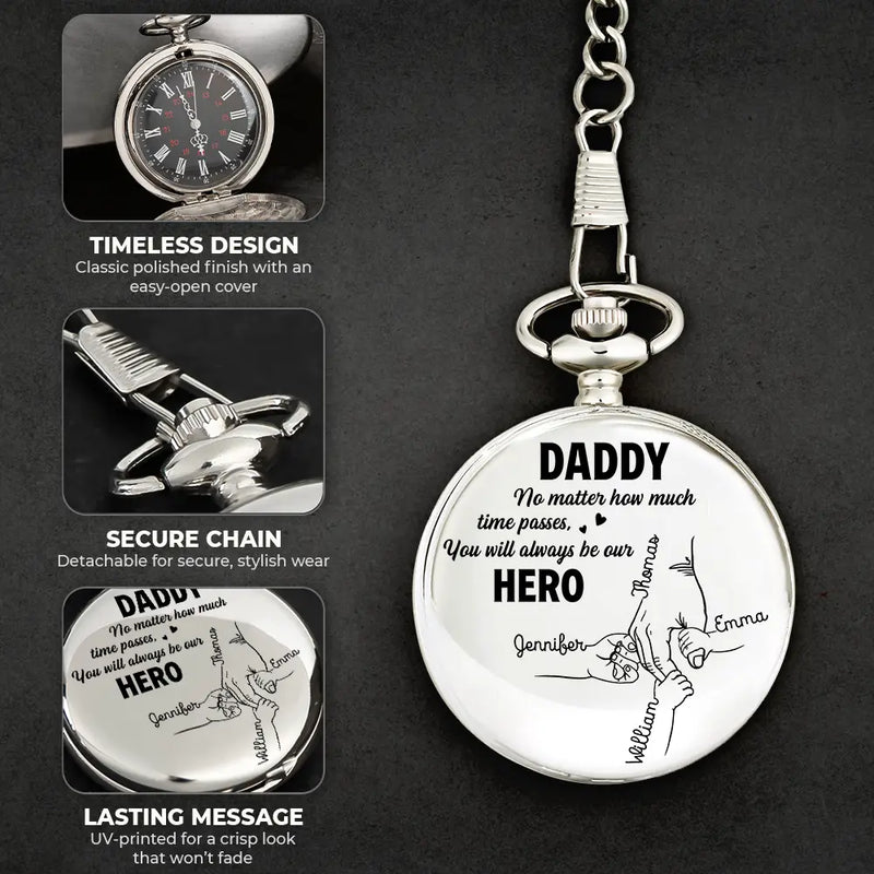 Always Be Your Little Girl - Personalized Pocket Watch