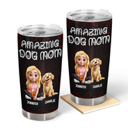 Pet Lovers, Pet Mom, Pet Dad, Dog Lovers, Dog Mom, Dog Dad, Happy - Amazing Dog Dad Dog Mom - Personalized Tumbler