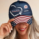 Gift For Husband,Gift For Yourself,Gift For Men,Gift For Father,Gift For Grandpa,Independence Day,Happy - America 250 Anniversary Grandpa Dad Kids Handprints - Personalized Classic Cap