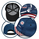 Gift For Husband,Gift For Yourself,Gift For Men,Gift For Father,Gift For Grandpa,Independence Day,Happy - America 250 Anniversary Grandpa Dad Kids Handprints - Personalized Classic Cap