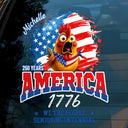 Gift For Yourself, Family, Happy, Independence Day, America 250th - America 250 We The People Semiquincentennial - Personalized Decor Decal