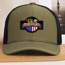 Gift For Yourself,Gift For Women,Gift For Men,Independence Day,America 250th,No Custom,Happy - America 250 Years Anniversary USA Symbols - Leather Patch Hat