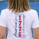 Gift For Yourself,Gift For Women,Happy,Independence Day,America 250th - America 250 Years Of Freedom Birth Flower - Personalized T Shirt