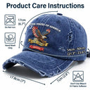 America 250th,Independence Day,Gift For Yourself,Proud,Custom Text - America 250th Anniversary - Personalized Embroidered Distressed Cap