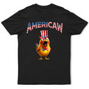 Independence Day,America 250th,Gift For Husband,Gift For Boyfriend,Gift For Yourself,Gift For Men,Gift For Women,Gift For Aunt,Gift For Uncle,Gift For Mother,Gift For Grandpa,Gift For Father,Gift For Grandma,Gift For Son,Gift For Brothers - Americaw Funny Chicken 250 Years Of Freedom - Personalized T Shirt
