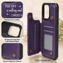 Gift For Yourself, Gift For Women, Gift For Men, Travel, Happy - And So The Adventure Begins - Personalized Leather Flip Wallet Phone Case