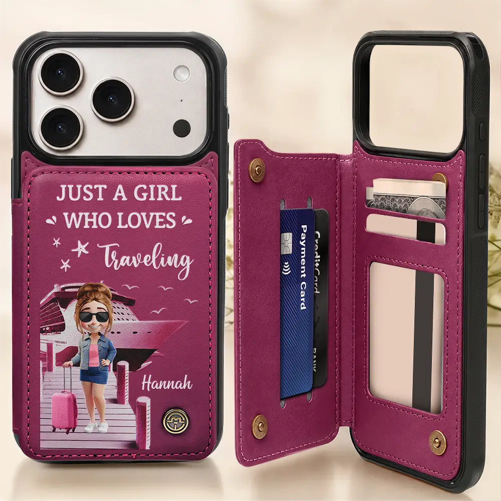 Gift For Yourself, Gift For Women, Gift For Men, Travel, Happy - And So The Adventure Begins - Personalized Leather Flip Wallet Phone Case
