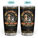 Dog Dad,Cat Dad,Pet Dad,Top Market,Non-Eng,Vector,Adorable - Animate Dog Cat Happy Pawther's Day - Personalized Tumbler