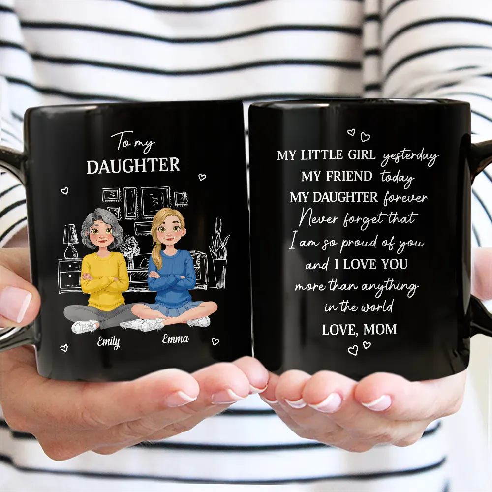 Mom - Daughters (Adult),Mom - Daughters (Young),Mom - Sons,Dad - Daughters (Adult),Dad - Daughters (Young),Dad - Sons,Grandpa - Grandkids,Grandma - Grandkids,Gift For Grandkids,Gift For Daughter,Gift For Son,Gift For Women,Gift For Men,Happy - Animate My Daughter Son Forever - Personalized Mug
