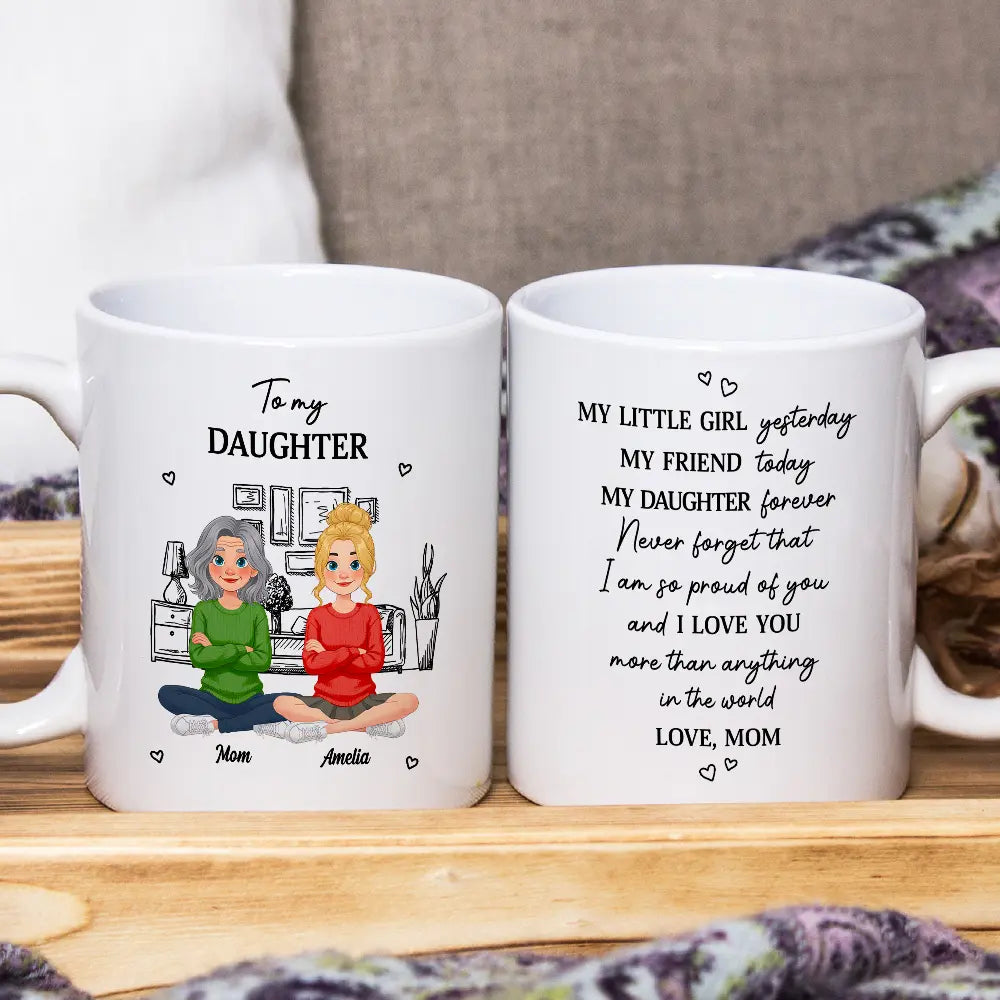 Mom - Daughters (Adult),Mom - Daughters (Young),Mom - Sons,Dad - Daughters (Adult),Dad - Daughters (Young),Dad - Sons,Grandpa - Grandkids,Grandma - Grandkids,Gift For Grandkids,Gift For Daughter,Gift For Son,Gift For Women,Gift For Men,Happy - Animate My Daughter Son Forever - Personalized Mug
