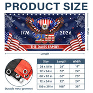 Family,Parents,Happy,America 250th - Anniversary America 250th - Personalized Horizontal Banner