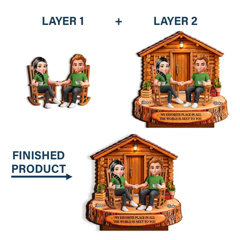 Anniversary,Gift For Couples,Old Couples,Romantic,Top Market,Vector-Anniversary Gift For Couples - Personalized Growing Old Together Wooden Plaque