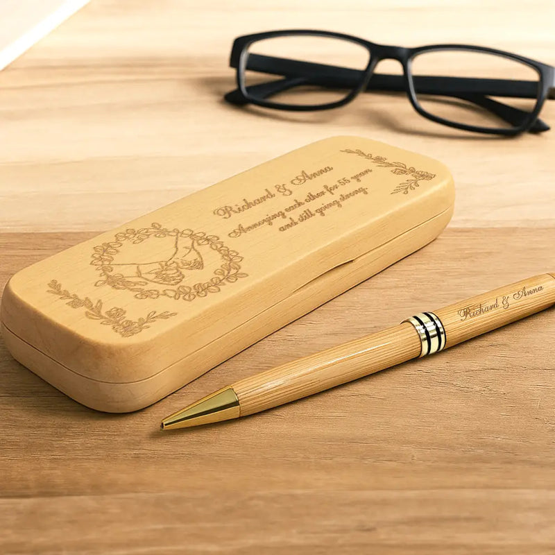 Gift For Couples,Gift For Husband,Gift For Wife,Gift For Boyfriend,Gift For Girlfriend,Funny - Annoying Each Other - Personalized Wooden Pen Set