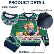 Old Couples,Gift For Husband,Gift For Wife,Christmas,Top Market,Love - Annoying Each Other 3D Effect Couple - Personalized Unisex Ugly Sweater
