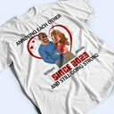 Gift For Couples,Old Couples,Gift For Husband,Gift For Wife,Funny - Annoying Each Other Hugging Couple - Personalized T Shirt