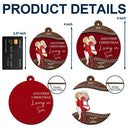 Love,Christmas,Gift For Wife,Gift For Husband,Gift For Couples,Gift For Boyfriend,Gift For Girlfriend - Another Christmas Living In Sin - Personalized 2-Layered Wooden Ornament