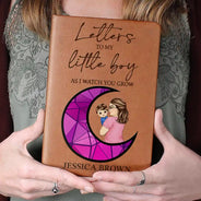 New Mom,New baby,Love - As I Watch You Grow - Personalized Leather Journal