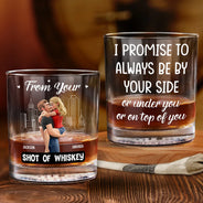 Gift For Husband,Gift For Boyfriend,Gift For Couples,Funny - As Long As We Do It Spicy Couple 3D Effect - Personalized Whiskey Glass