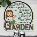 Beware A Crazy Plant Lady Lives Here - Gift For Garden Lovers - Personalized Custom Shaped Doormat