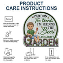 Beware A Crazy Plant Lady Lives Here - Gift For Garden Lovers - Personalized Custom Shaped Doormat