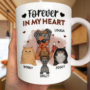 A Girl & Her Cat A Bond That Can't Be Broken - Funny Gift For Cat Lovers, Pet Lovers - Personalized Mug