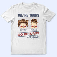 No Returns Or Refunds Chibi Grandkids - Personalized T Shirt