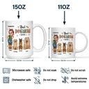 Best Dog Mom Ever Cartoon Woman - Personalized Mug