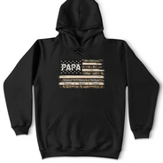 Stars And Stripes Proud To Be Merica Papa - Personalized T Shirt