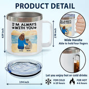 A Bond That Can't Be Broken Cat - Personalized 14oz Stainless Steel Tumbler With Handle