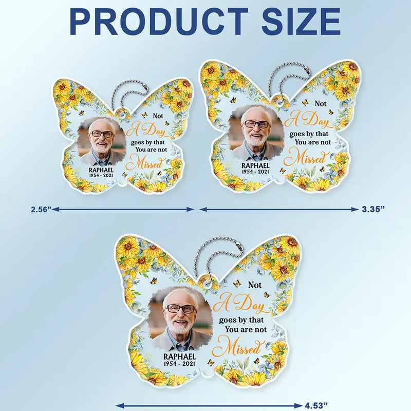 Custom Photo Your Wings Were Ready But My Heart Was Not - Personalized Acrylic Car Hanger