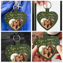 Custom Photo Life Is Tough But So Are You - Personalized Custom Shaped Leather Keychain