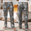 Christmas,Pet Lovers,Custom Photo,Happy,Dog Lovers,Cat Lovers - Custom Photo Best Pet Dad Pet Mom Ever - Personalized Pajama Pants