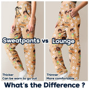 Custom Photo Best Mom Grandma Ever Cute Flower - Personalized Pajama Pants