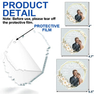 Custom Photo First Christmas Married - Personalized Custom Shaped Acrylic Ornament