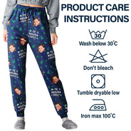 Family, Parents - Custom Photo Christmas Family Faces - Personalized Pajama Pants