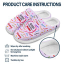 Gift For Grandma, Gift For Mother, Gift For Kids - Blessed To Be Called Grandma Nana - Personalized Fluffy Slipper