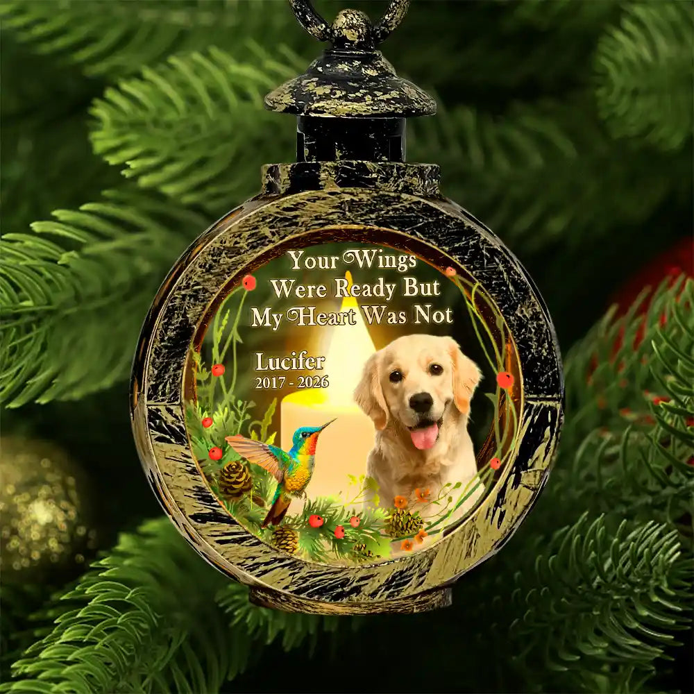 Custom Photo Memorial Your Light Will Always Shine In My Heart - Personalized Candlelight Lantern Ornament