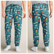 Custom Photo,Gift For Grandma,Gift For Mother,Happy - Custom Photo Best Grandma Nana Mom Ever - Personalized Pajama Pants