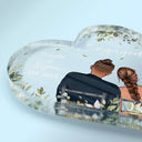 Wedding, Gift For Couples, Gift For Husband, Gift For Wife -Married Couples Forever Loved - Personalized Heart Shaped Acrylic Plaque
