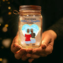 Gift For Mother, Mom - Daughters (Adult), Gift For Daughter - Mother & Daughters Forever Linked Together - Personalized Mason Jar Light