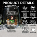 Happy,Dog Mom,Pet Lovers,Gift For Yourself,Gift For Women,Dog Lovers,Dog Dad - A Woman Cannot Survive On Wine Alone Dog Mom Dog Dad - Personalized Stemless Wine Glass