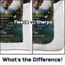 Memorial, Family - Custom Photo A Hug From Heaven Family Memorial - Personalized Fleece Blanket, Sherpa Blanket
