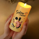 Gift For Bestie, Gift For Sisters - I Promise You Won't Have To Face Them Alone - Personalized Flameless LED Candle