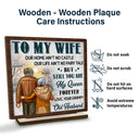 Gift For Couples, Old Couples, Gift For Wife, Gift For Husband - Couple To My Wife Our Home Ain't No Castle - Personalized Custom Shaped 2-Layered Wooden Plaque
