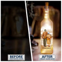 Gift For Couples, Old Couples, Gift For Husband, Gift For Wife - Couple To My Wife Our Home Ain't No Castle - Personalized Bottle Light