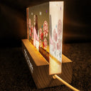 Gift For Mother, Mom - Daughters (Adult), Love, Gift For Daughter - Mother & Daughter Forever Linked Together Birth Flower Garden - Personalized Rectangle LED Light