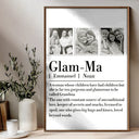 Gift For Grandma,Gift For Women - Custom Photo Glamma A Constant Source Of Unconditional Love - Personalized Poster